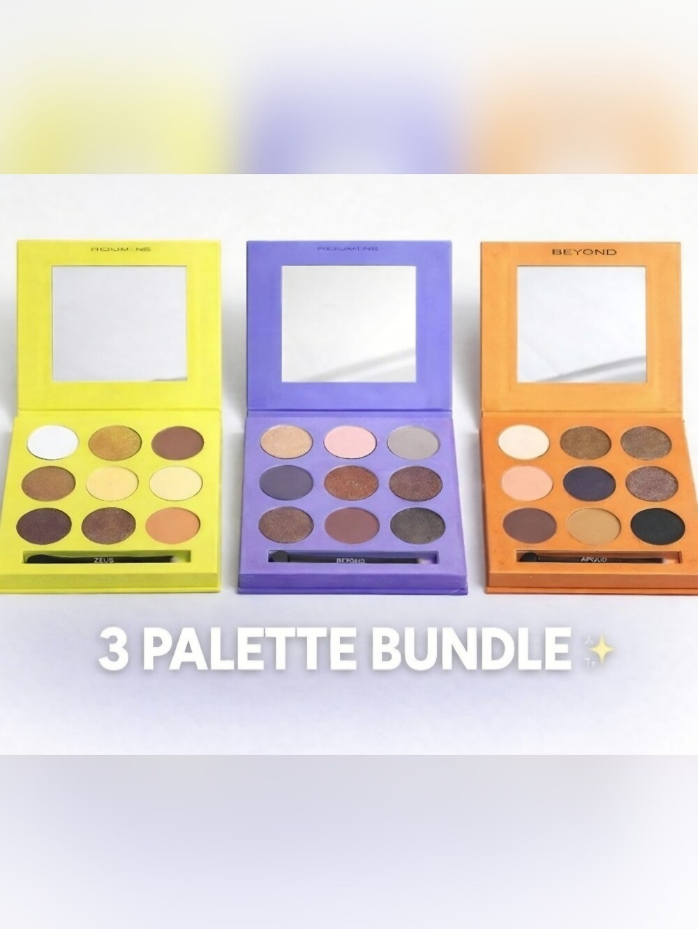 BEYOND Eyeshadow Palette Bundle - Zeus, Artemis, Apollo 9 Pan Set NEW